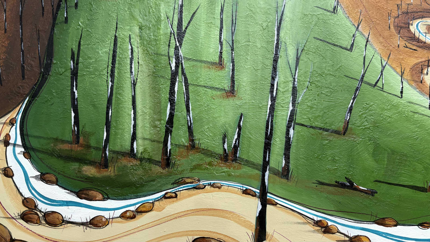 Tania-Chanter-The-Hill-Behind-The-Flags-Detail