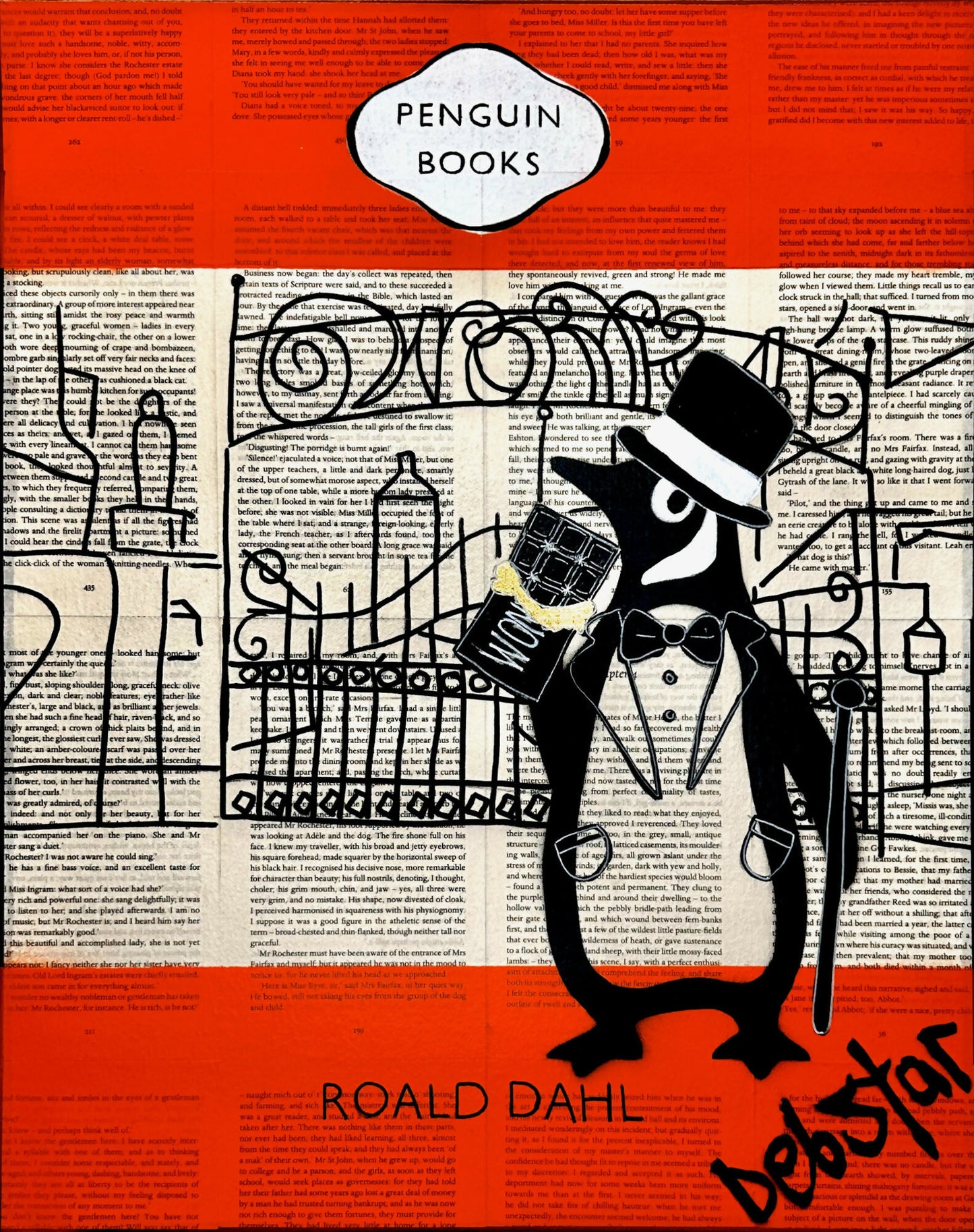 penguin-books-charlie-and-the-chocolate-factory-3-pop-art-deborah-lang-art-urban-canvas-1
