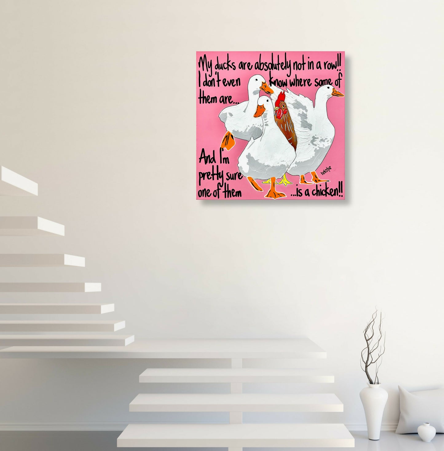 ducks-in-a-row-pink-chicken-pop-art-deborah-lang-debstar-art-urban-canvas-7