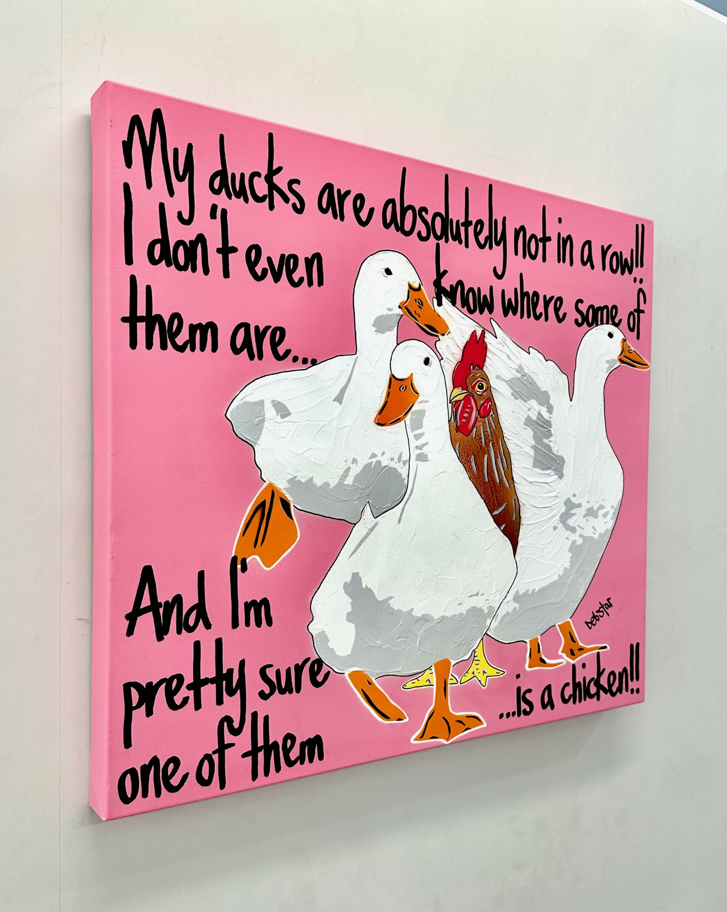 ducks-in-a-row-pink-chicken-pop-art-deborah-lang-debstar-art-urban-canvas-3
