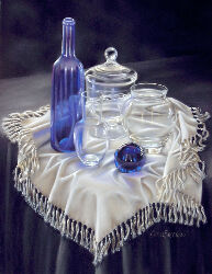 Blue Paperweight