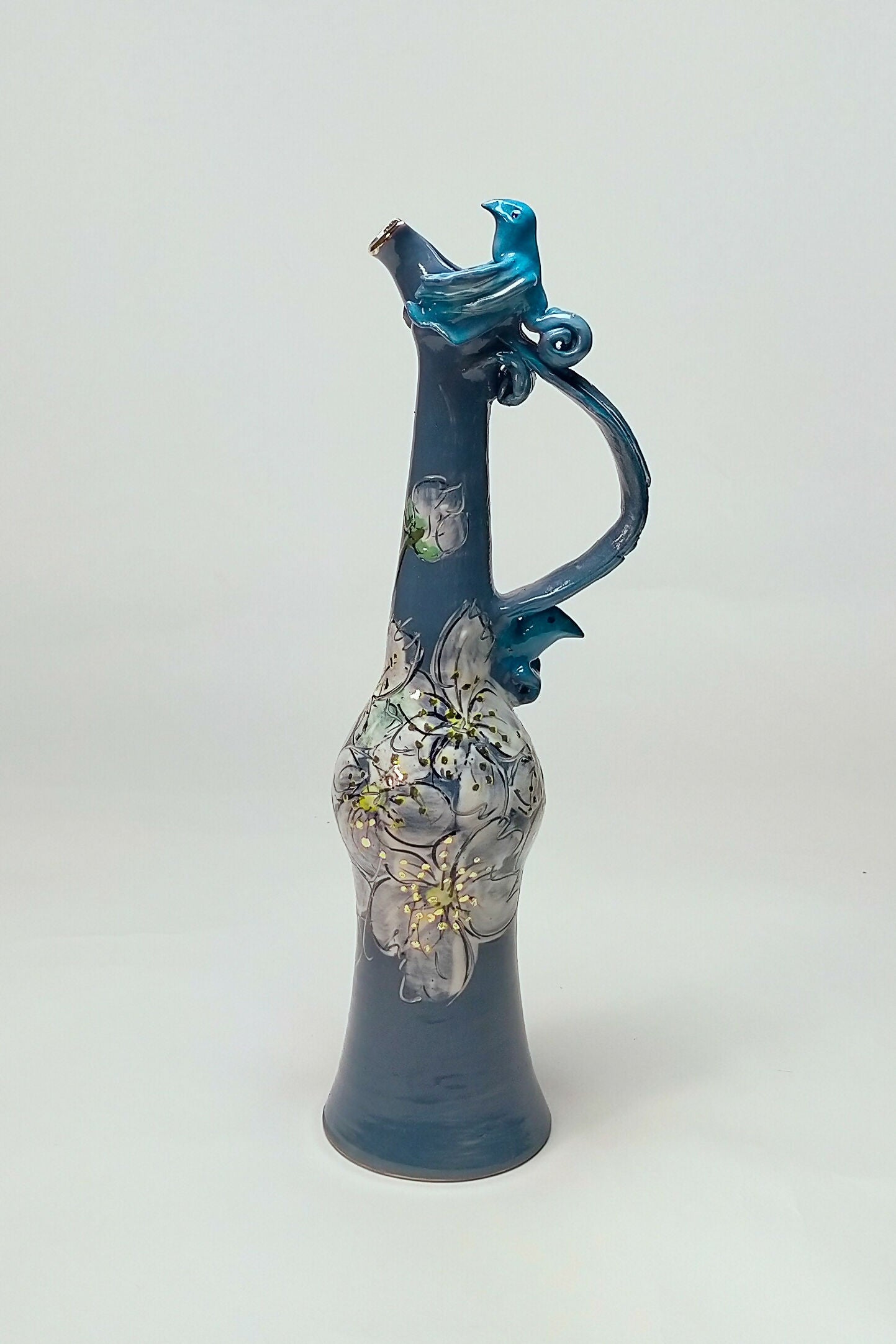 Ewer with Plum Blossom and Bird