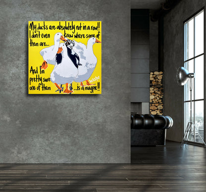 yellow-ducks-in-a-row!-pop-art-deborah-lang-art-urban-canvas-5